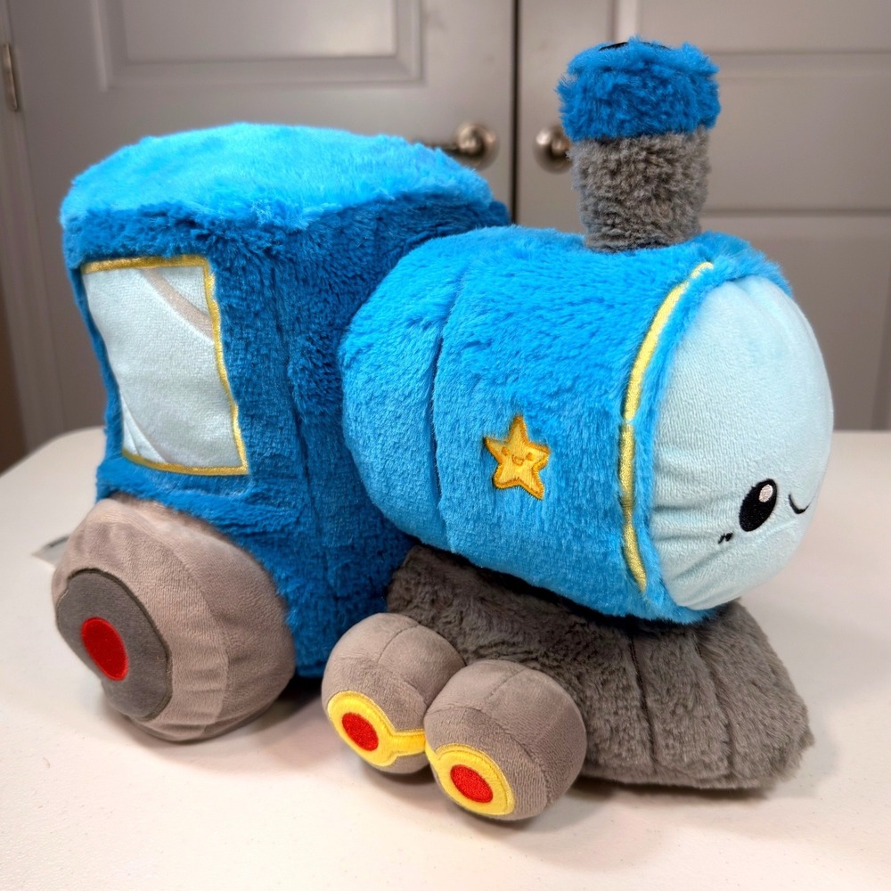 Squishable GO! Train Blue Plush 11" Soft Locomotive Stuffed Toy 2022